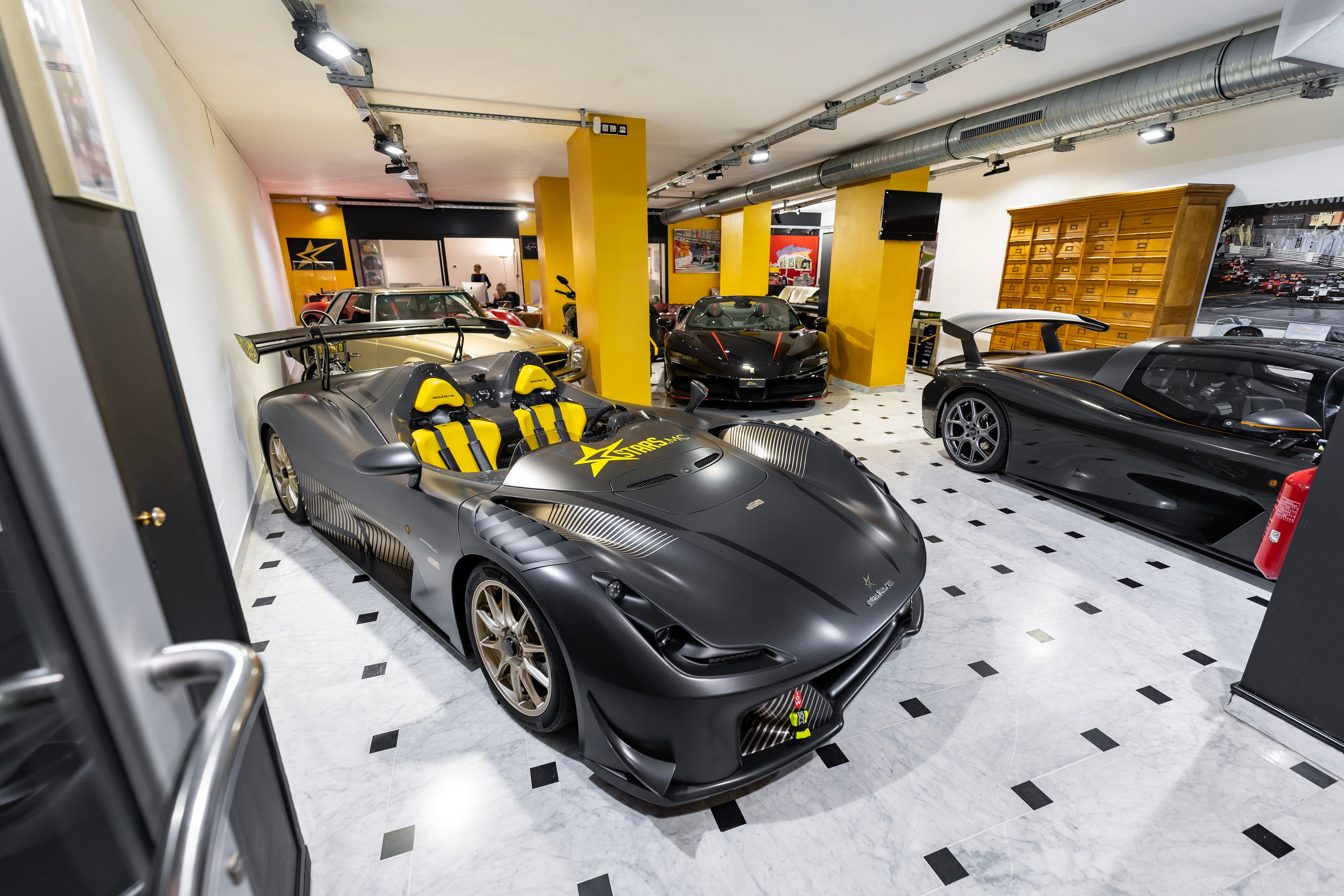 At the showroom